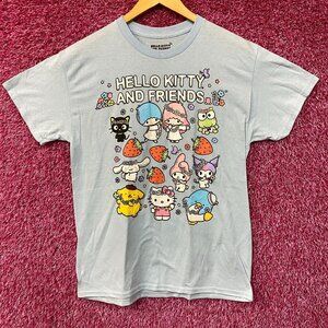 Sanrio Hello Kitty and Friends All Characters Kawaii T-Shirt Medium